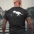 ファニーt-Rex ウォーキング恐竜 ティラノサウルスレックス メンズTシャツ バックプリント 高齢者への贈り物