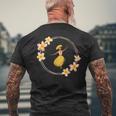 フラダンサー プルメリアリング ハワイ メンズTシャツ バックプリント 高齢者への贈り物