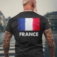 フランス国旗tシャツ メンズTシャツ バックプリント 高齢者への贈り物