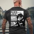 ブラック・ジャック ブラック・ジャック＆ピノコ＆スパイダー Ctezuka Productions メンズTシャツ バックプリント 高齢者への贈り物