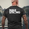 プレイ・フォー・マウイハワイ・ストロング メンズTシャツ バックプリント 高齢者への贈り物