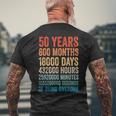 プレゼント 50歳 誕生日 ビンテージ 50年 レトロ メンズTシャツ バックプリント 高齢者への贈り物