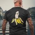 ペニス バナナ メンズTシャツ バックプリント 高齢者への贈り物