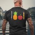 ペン パイナップル アップルペン 面白い メンズTシャツ バックプリント 高齢者への贈り物
