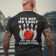 ボウリング It's Not My Fault It's The Lane Conditions ボウラー メンズTシャツ バックプリント 高齢者への贈り物