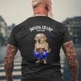 ボクシングチャンピオン ラブラドールレトリバー 犬 メンズTシャツ バックプリント 高齢者への贈り物