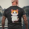 ボス猫 Boss Cat メンズTシャツ バックプリント 高齢者への贈り物