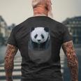 ポケット パンダ メンズTシャツ バックプリント 高齢者への贈り物
