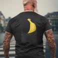 ポケットに入ったバナナフルーツ、胸に面白いバナナ。 メンズTシャツ バックプリント 高齢者への贈り物