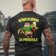 ポーランド製bober Meme Bóbr Bober Kurwa ポーランドビール はいpierdole メンズTシャツ バックプリント 高齢者への贈り物