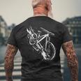 マウンテンバイク・グラフィック メンズTシャツ バックプリント 高齢者への贈り物