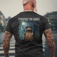 マジック・ファニー・ウィザード・キャットのためにパープレイしよう メンズTシャツ バックプリント 高齢者への贈り物