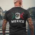 メキシコ国旗 ラブ メキシコ メンズTシャツ バックプリント 高齢者への贈り物