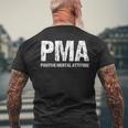 モチベーションを高めるpmaポジティブメンタルアティチュードにインスパイアされたtシャツ メンズTシャツ バックプリント 高齢者への贈り物