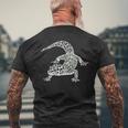 ヤモリ ヒョウモントカゲモドキ 爬虫類 メンズTシャツ バックプリント 高齢者への贈り物