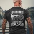 ユーフォニアム奏者 ユーフォニアム奏者 メンズTシャツ バックプリント 高齢者への贈り物