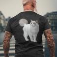 ラグドール 猫のポートレート ラグドール キャットヘッド ラグドール 猫の顔 メンズTシャツ バックプリント 高齢者への贈り物