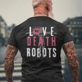 ラブ・デス・ロボット メンズTシャツ バックプリント 高齢者への贈り物