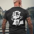 ルートヴィヒ・ヴァン・ベートーベン 5Thymphony クラシック音楽構成集 メンズTシャツ バックプリント 高齢者への贈り物