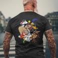 ルーニー・テューンズ メインキャラクター グループtシャツ メンズTシャツ バックプリント 高齢者への贈り物