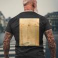 レオナルド・ダ・ヴィンチのウィトルウィウス人 メンズTシャツ バックプリント 高齢者への贈り物