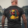 レゲエ ラバー アヒル ゴム アヒルの子 ジャマイカ ジャマイカ ルーツ メンズTシャツ バックプリント 高齢者への贈り物