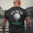 レッツパーティー 面白いゴルフ愛好家 ゴルファー ゴルフ愛好家 メンズTシャツ バックプリント 高齢者への贈り物