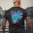 レトロ 1980年代 カラフル 80年代 面白い 80 レイブ テーマ パーティー メンズTシャツ バックプリント 高齢者への贈り物