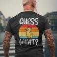 レトロ ヴィンテージ Guess What チキンバット メンズTシャツ バックプリント 高齢者への贈り物