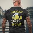 レモンジュース レモネードスタンド スタッフ レモン好き レモネードスタンド メンズTシャツ バックプリント 高齢者への贈り物