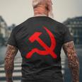 ロシア国旗 ロシア ソビエト ハンマーと鎌 Cccp ソ連 ギフト メンズTシャツ バックプリント 高齢者への贈り物