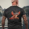ロブスター 甲殻類 大型カニ ロブスター スイートロブスター メンズTシャツ バックプリント 高齢者への贈り物