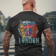 ロンドン お土産 ビッグベン ロンドン グレートブリテン イギリス メンズTシャツ バックプリント 高齢者への贈り物