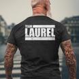 ローレルチャレンジ-チームローレル メンズTシャツ バックプリント 高齢者への贈り物