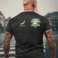 ワールドチャンピオンpringbok Bokke 南アフリカ ラグビー メンズTシャツ バックプリント 高齢者への贈り物
