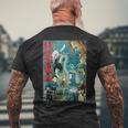 ヴィンテージ Kungfu マーシャルアーツ ホラー 映画 レトロ ギフト メンズTシャツ バックプリント 高齢者への贈り物