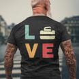 ヴィンテージ I Love Curling Curling Lover レトロカーリング メンズTシャツ バックプリント 高齢者への贈り物