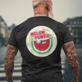 ヴィンテージ スクラッチ&スニフ ステッカー スイカ、メロンパワー メンズTシャツ バックプリント 高齢者への贈り物