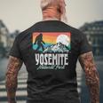 ヴィンテージ ヨセミテ国立公園 ビッグフット 山脈 グラフィック メンズTシャツ バックプリント 高齢者への贈り物