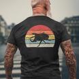 ヴィンテージ レトロ カブトムシ 昆虫 メンズTシャツ バックプリント 高齢者への贈り物