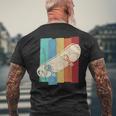 ヴィンテージ レトロ スケート スケートボード スケーター スタント ボーイズ キッズ メンズTシャツ バックプリント 高齢者への贈り物