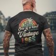 ヴィンテージ1965バースデー60年パームツリー メンズTシャツ バックプリント 高齢者への贈り物