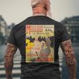 ヴィンテージポスター トゥールーズロートレック レトロtシャツ メンズTシャツ バックプリント 高齢者への贈り物