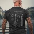 ヴィンテージ特許プリント 1932 バイオリン奏者 ミュージシャンギフト メンズTシャツ バックプリント 高齢者への贈り物