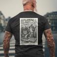 不思議の国のアリス いかれ帽子屋 マッドハッター A Flaming Tea-Party Of Tunes メンズTシャツ バックプリント 高齢者への贈り物