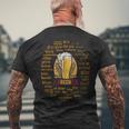 世界言語のビールおかしいビール愛好家の贈り物 メンズTシャツ バックプリント 高齢者への贈り物