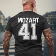 交響曲 作曲家 モーツァルト 41 交響曲 メンズTシャツ バックプリント 高齢者への贈り物