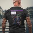 京都日本地下鉄鉄道おみやげ路線図 メンズTシャツ バックプリント 高齢者への贈り物