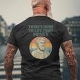 人生にはお金以上のものがあります 哲学者古代 メンズTシャツ バックプリント 高齢者への贈り物