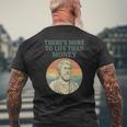 人生にはお金以上のものがあります 哲学者古代 長袖tシャツ メンズTシャツ バックプリント 高齢者への贈り物